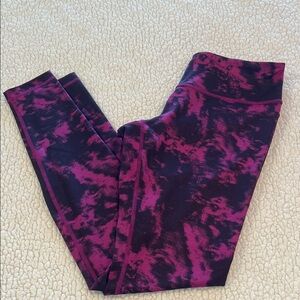 lululemon athletica Magenta and Black Leggings
